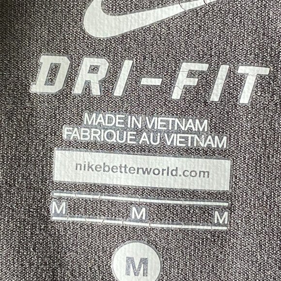 NIKE DRI-FIT TIGERS Gray Thumb holes Sweatshirt 1/2 Zip Front, Long Sleeve Sz M - Picture 9 of 16